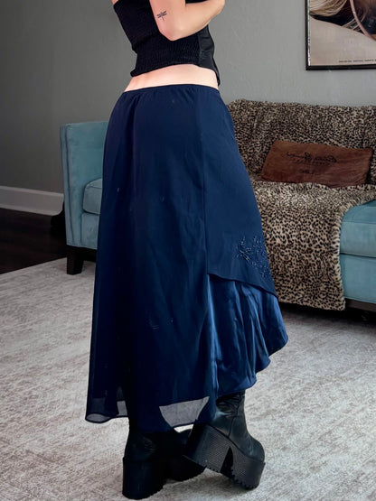 Coldwater Creek 90's Beaded Skirt | Size 30" Waist