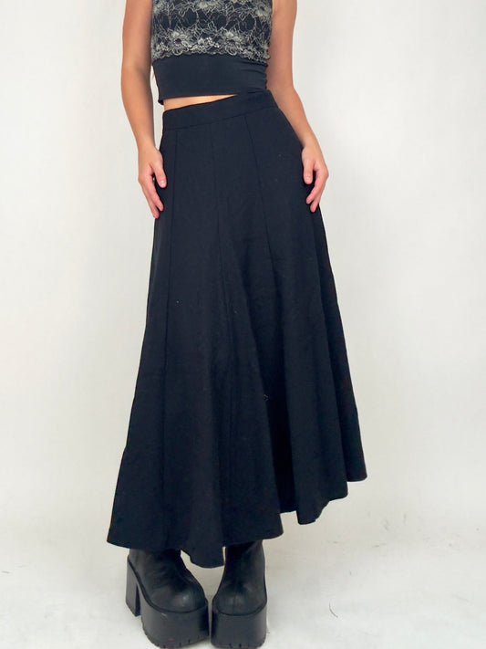 Black Full Sweep Maxi | Size 27” waist