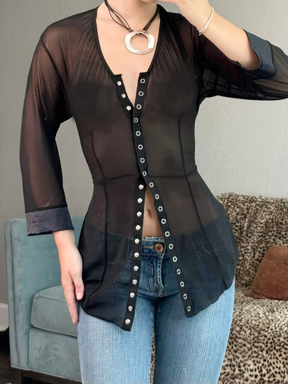 Estcante 90's Mesh Top | Size L