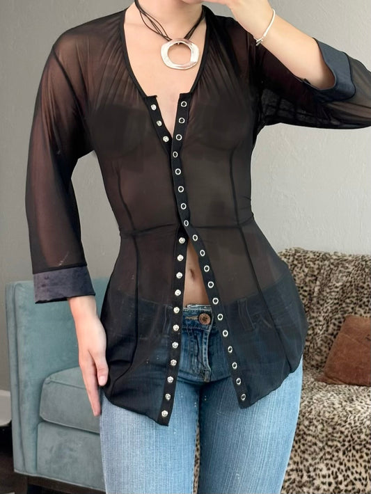 Estcante 90's Mesh Top | Size L