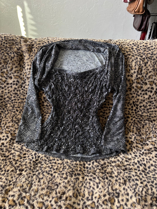 Fitted 90's Bolero Top | Size S