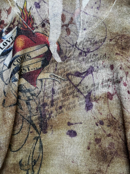 Graphic 00’s Hoodie Top | Size M