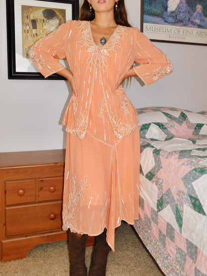 Lorelei Beaded Maxi 2pc Set | Size M