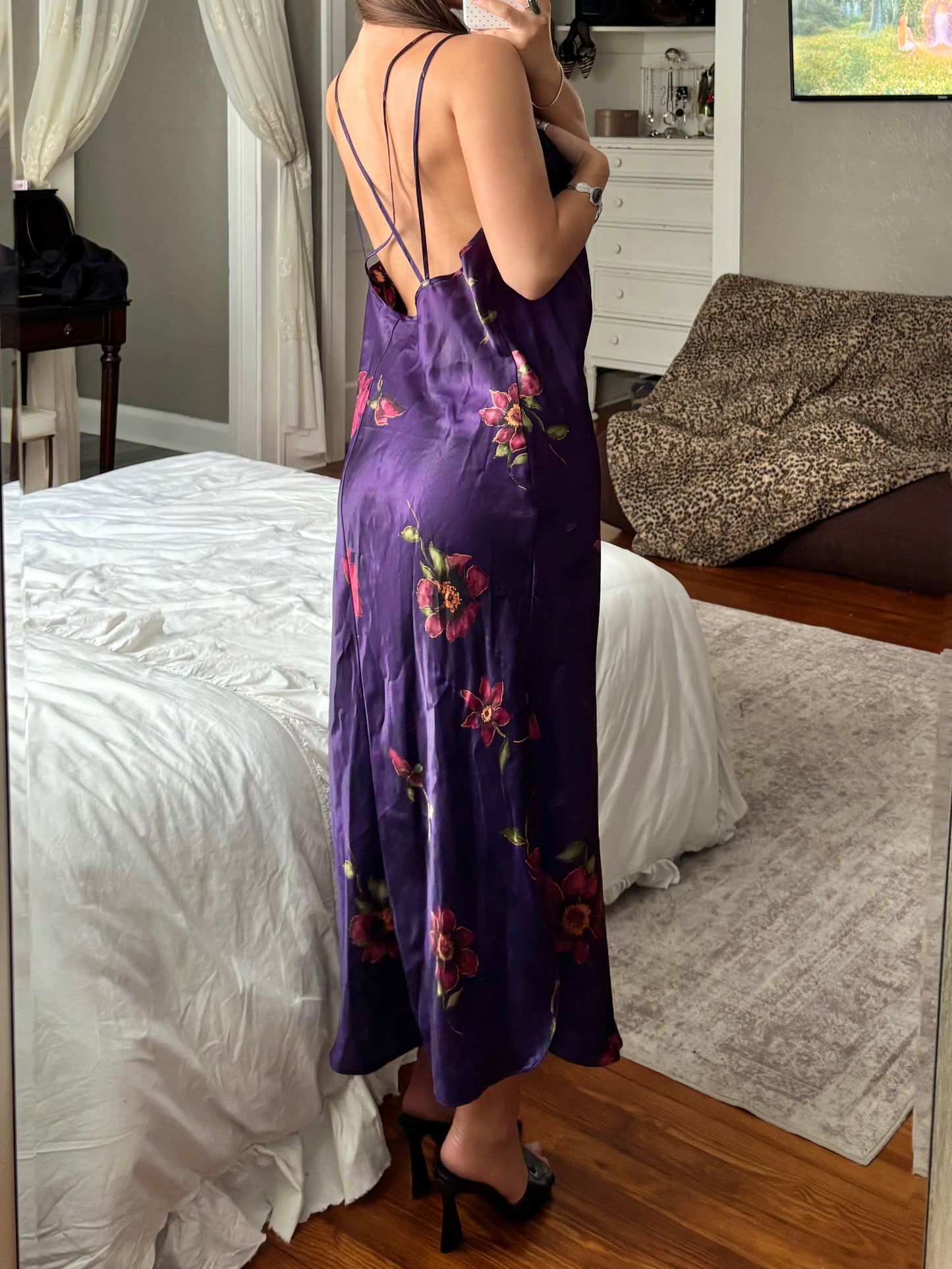 Floral 90’s Slip Dress | Size L