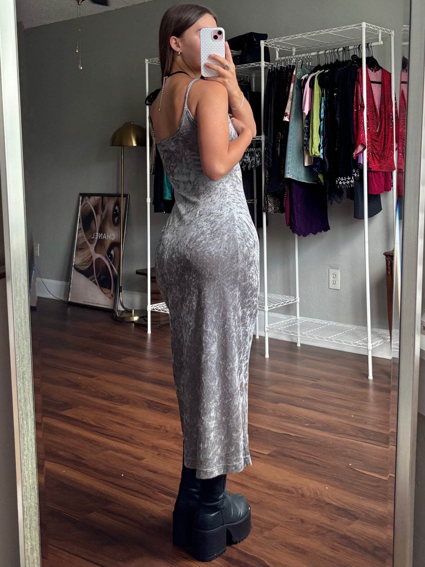 Possessed 90's Velvet Dress | Size S