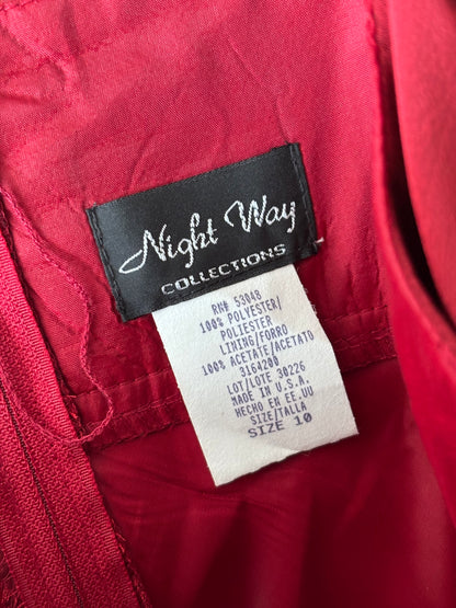 Night Way 90's Red Gown | Size 10