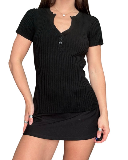 August Silk 00's Knit Top | Size L