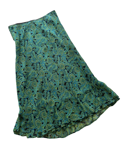 Style&Co 90’s Green Paisley Skirt | Size 36”-40” waist