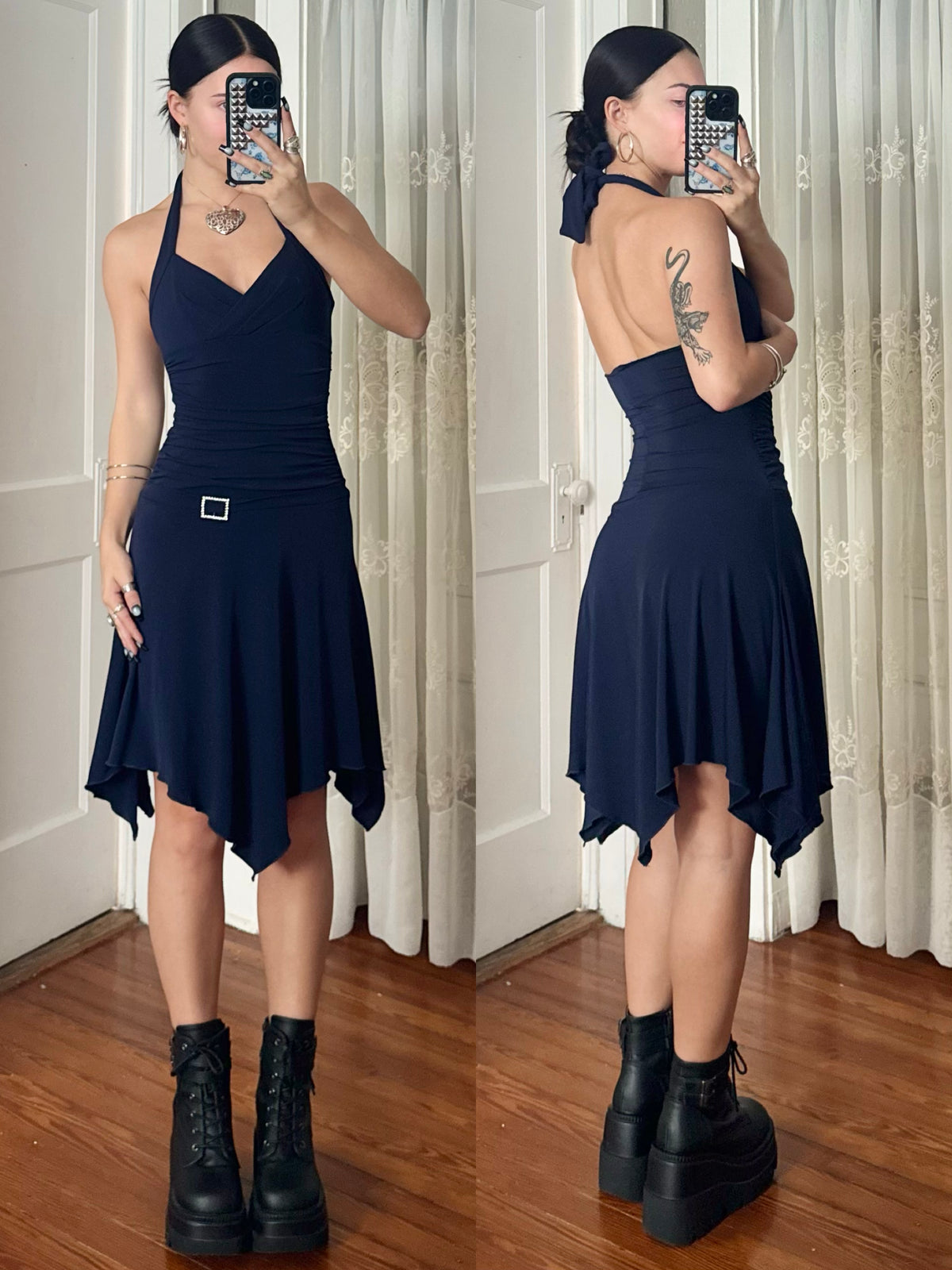 Y2K City Triangles Dress | Size S