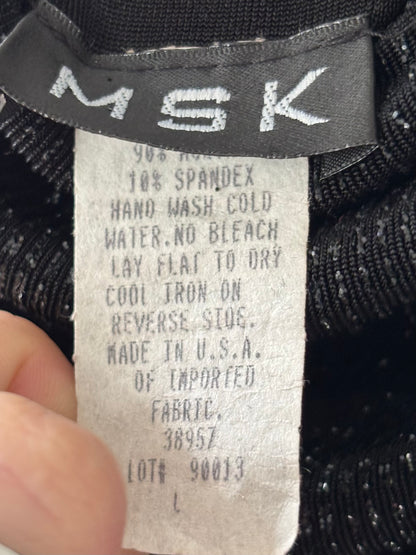 MSK 90's Shimmer Draped Top | Size L