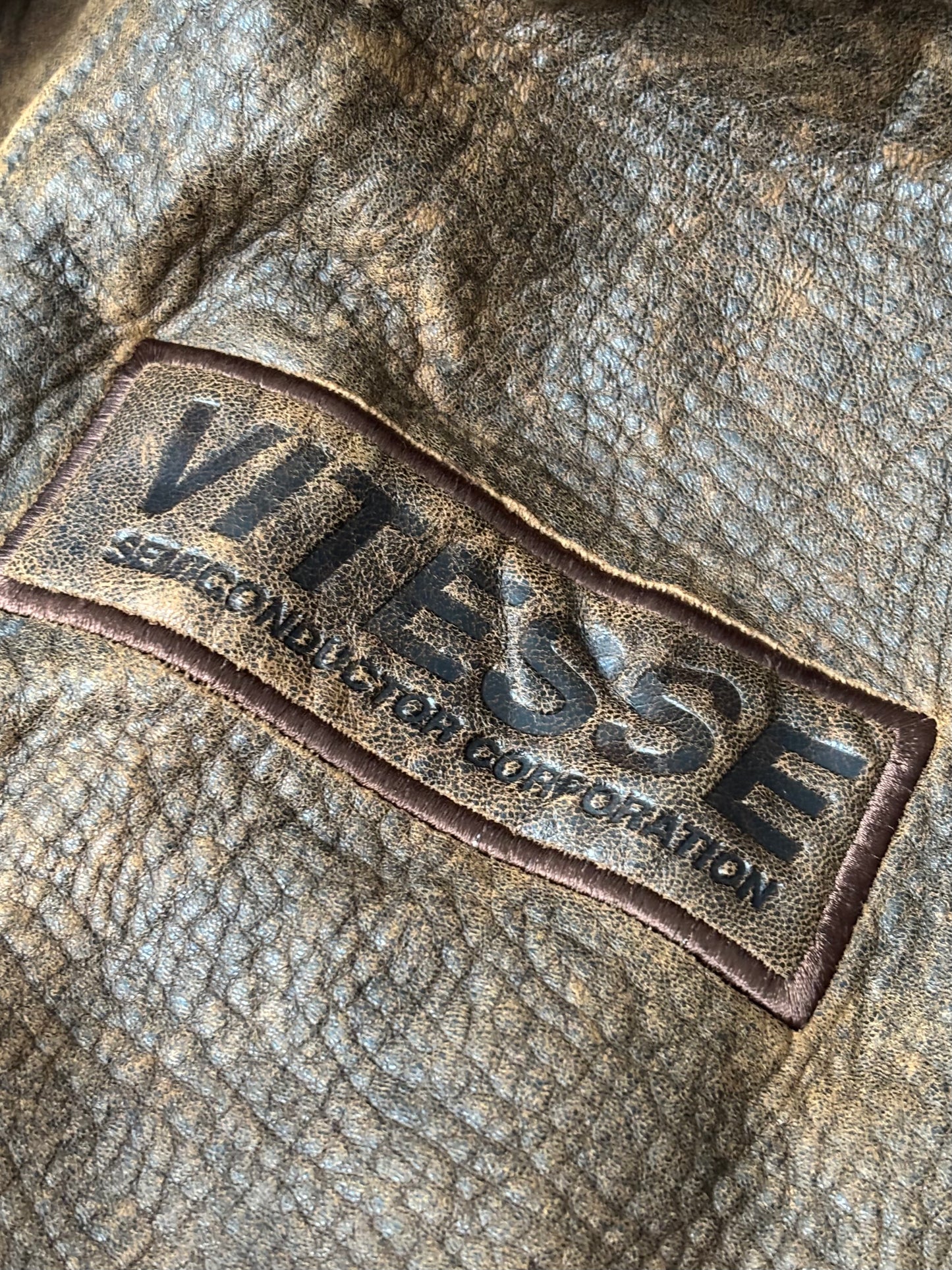 Branded 90's Leather Racing Jacket | Size S