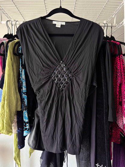August Silk 00's Tie Back Top | Size M