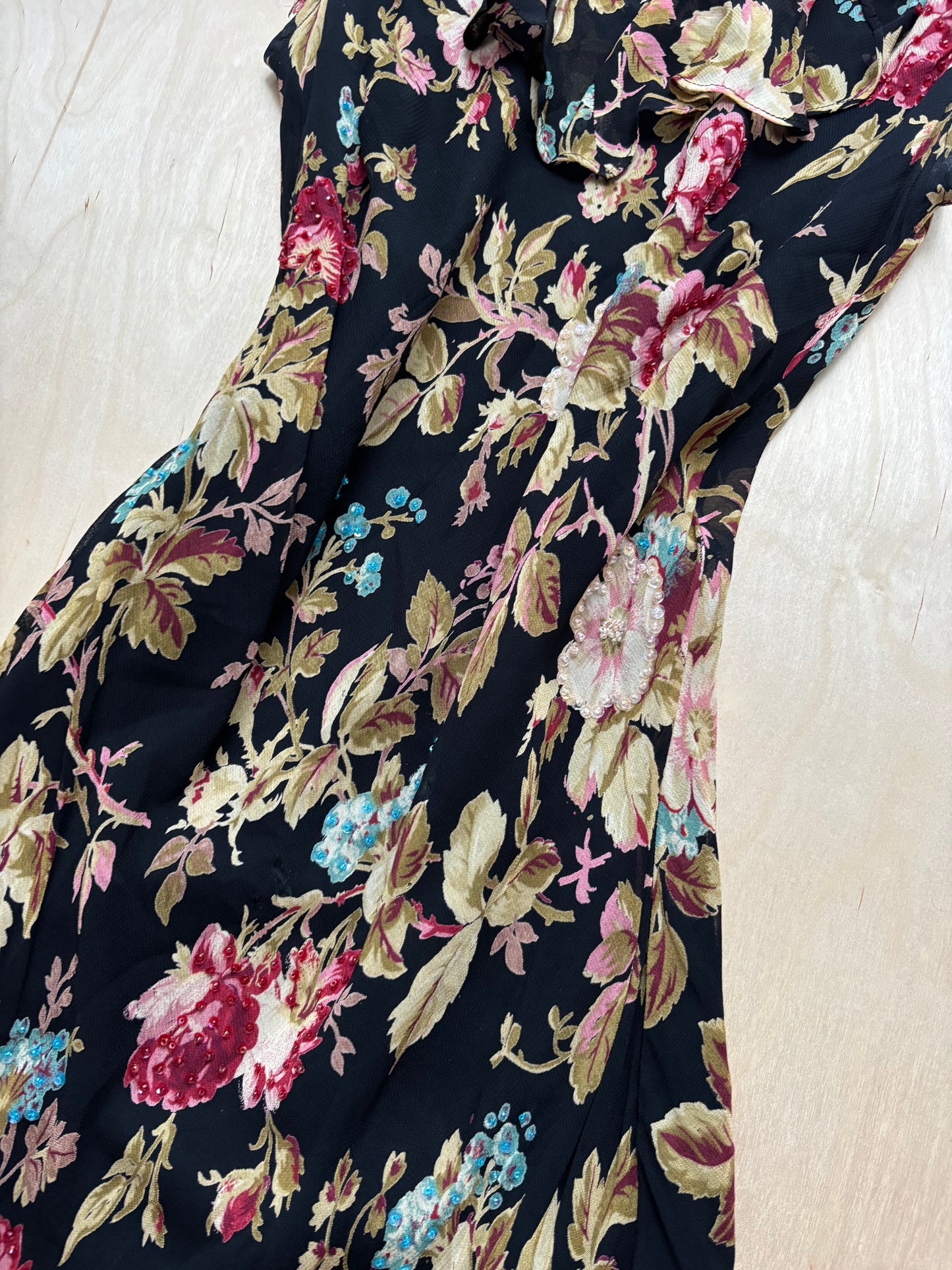 Paradise 90’s Beaded Midi Dress | Size M