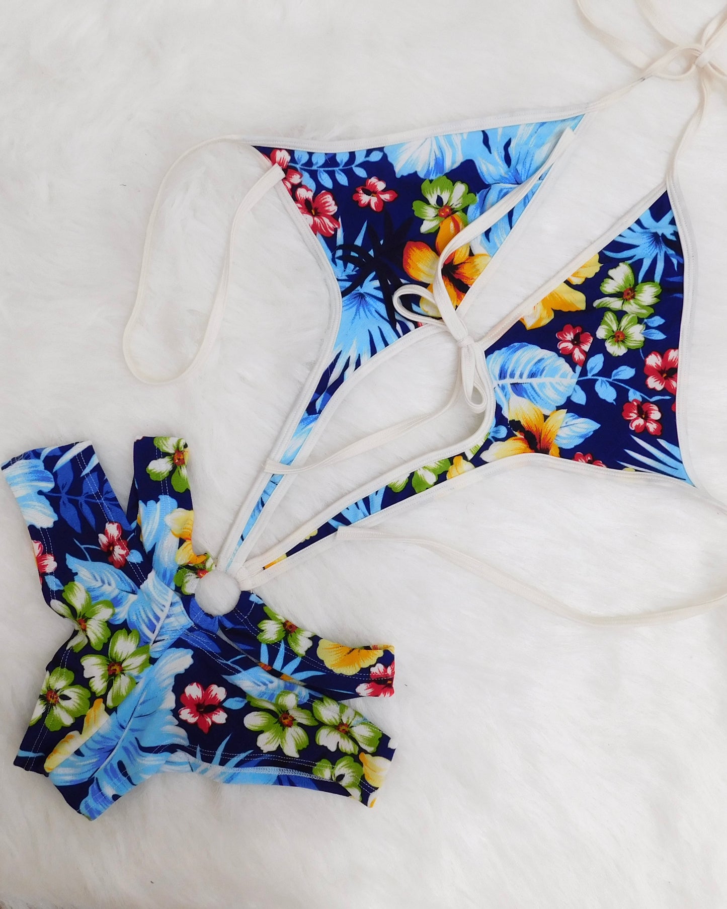 Y2K Hawaiian print swimsuit | Size S
