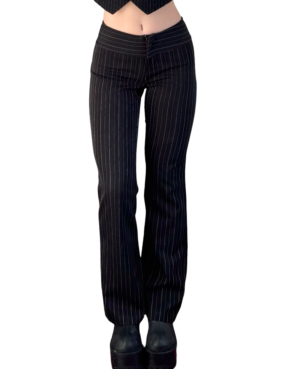 Wrapper 90's Pinstripe Wide Leg Pant | Size 3