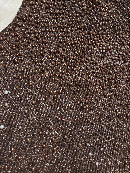 Cache 90’s Beaded Knit Top | Size M