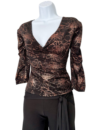 Dressbarn 00's Slinky Ruched Top | Size M