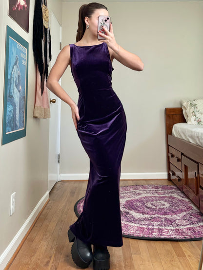 Scott McClintock 90's Velvet Dress | Size M/L