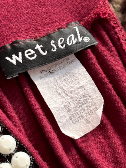 Wet Seal 00's Beaded Slouch Top | Size S
