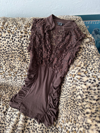 XOXO 00's Lace Ruched Top | Size M