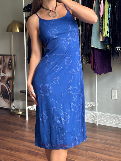 Mesh 90's Tie Back Dress | Size XS
