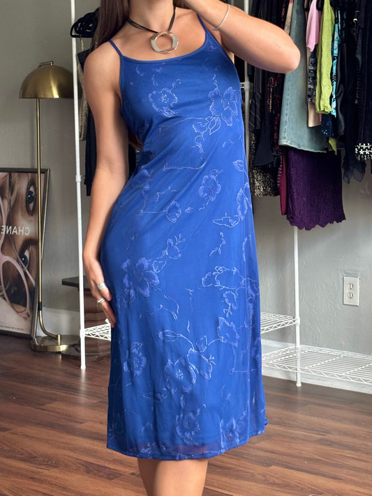 Mesh 90's Tie Back Dress | Size XS