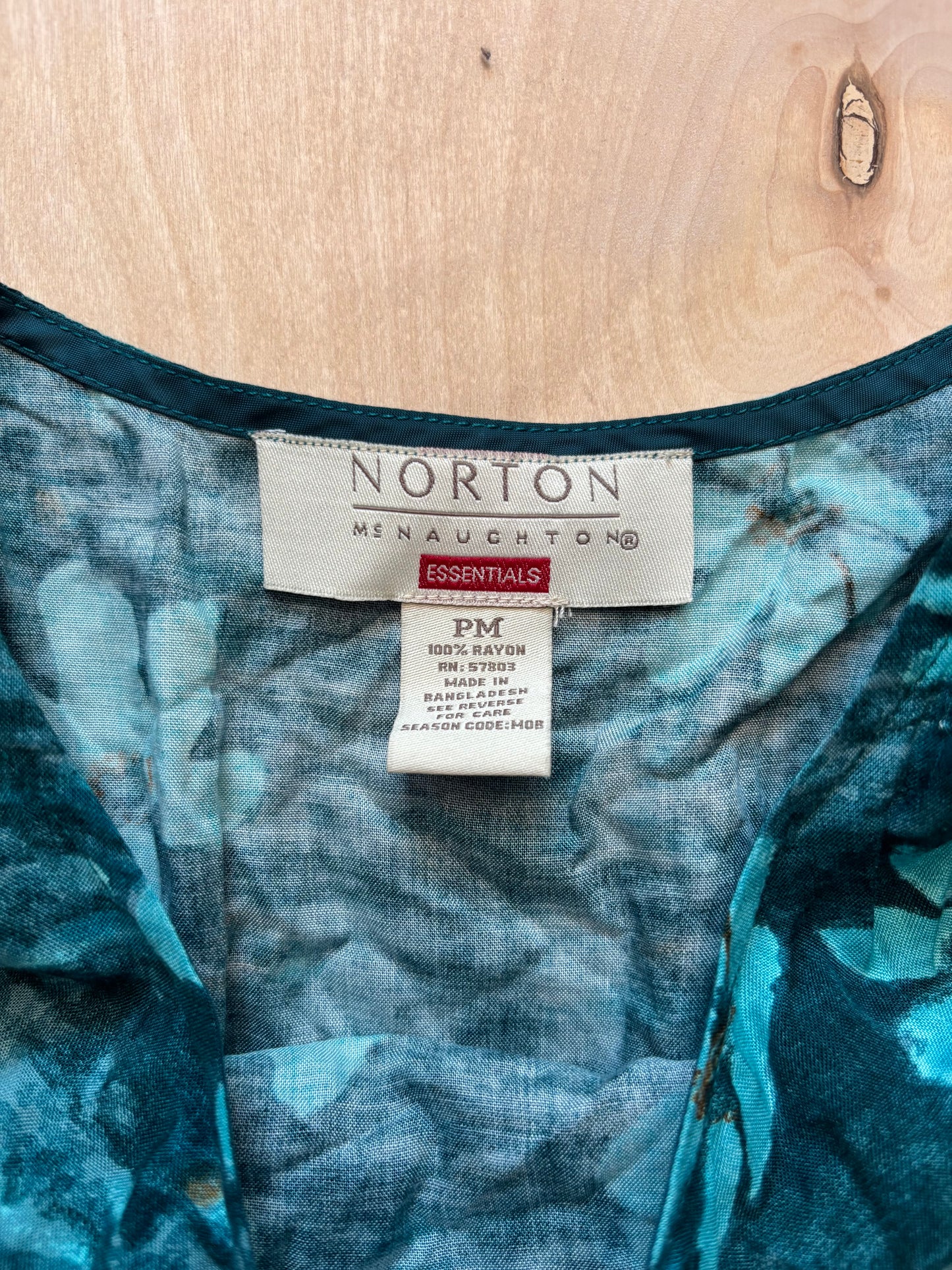Blue Floral 90’s Maxi Dress | Size M