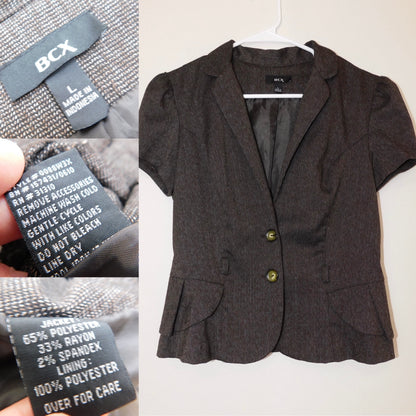 Y2K Short Sleeve Blazer | Size L