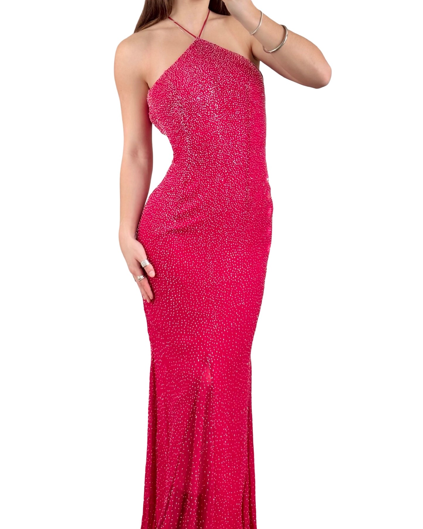 Tiffany 00's Silk Beaded Gown | Size 2