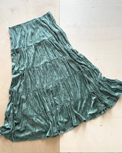 Mixit Y2K Blue Velvet Skirt | Size 28”-32” waist