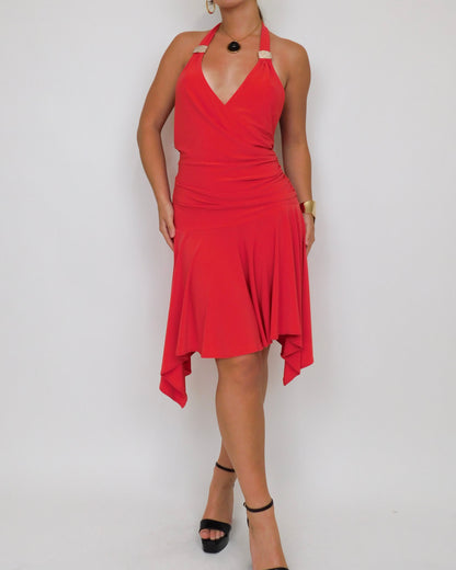 Y2K Red Party Dress | Size S