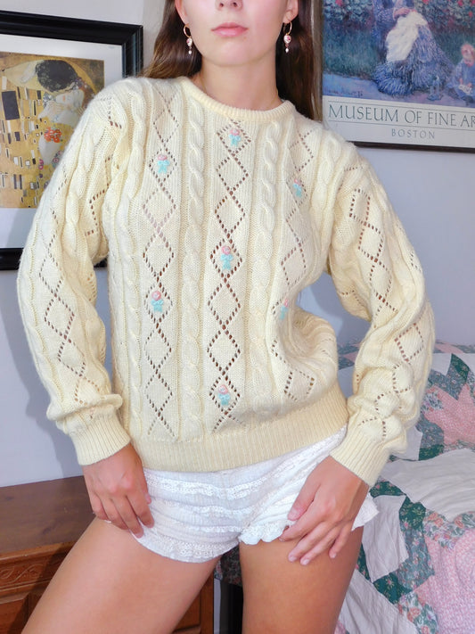 Polly Floral Sweater | Size M