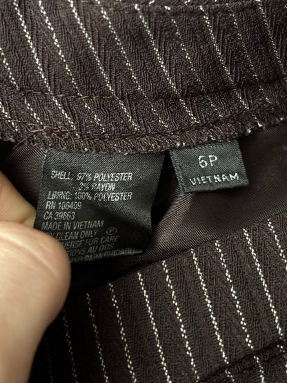 Brown 90's Pinstripe Pant | Size 6P