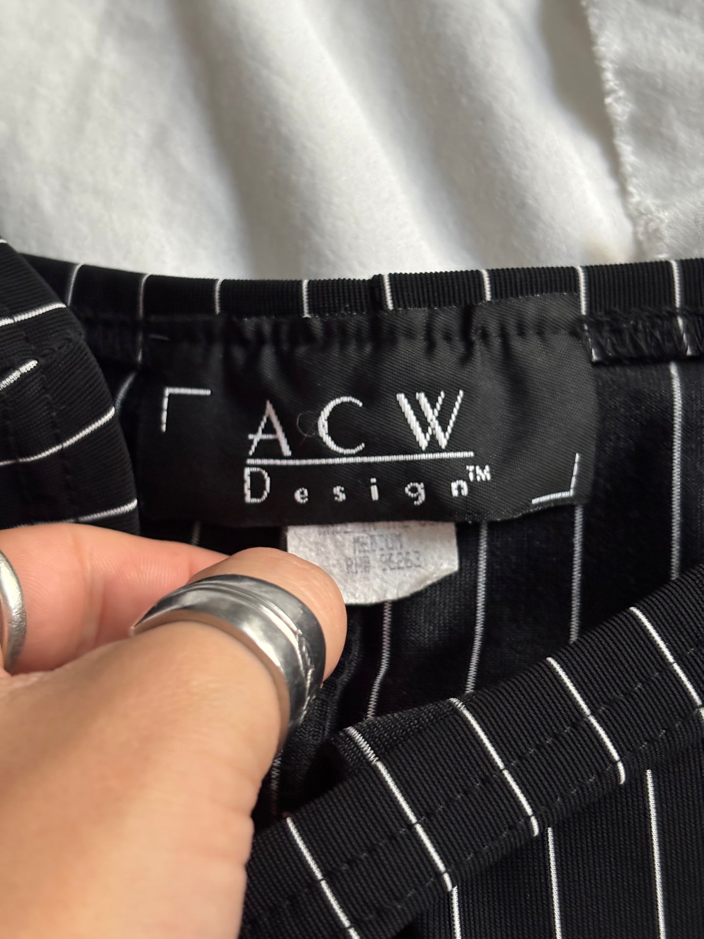 Stripe 90's Skirt | Size 26" Waist