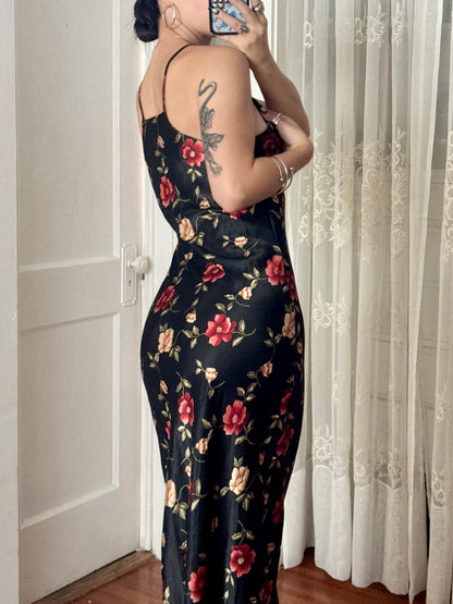 90's Printed Dress | Size M