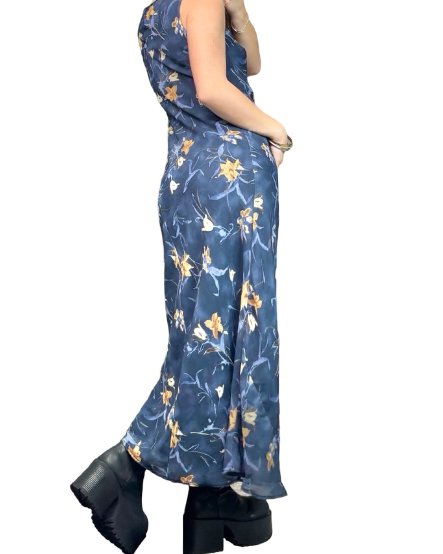 N.O.E 90's Mesh Maxi Dress | Size S/M