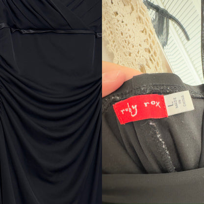 Black Asymmetric Midi | Size S