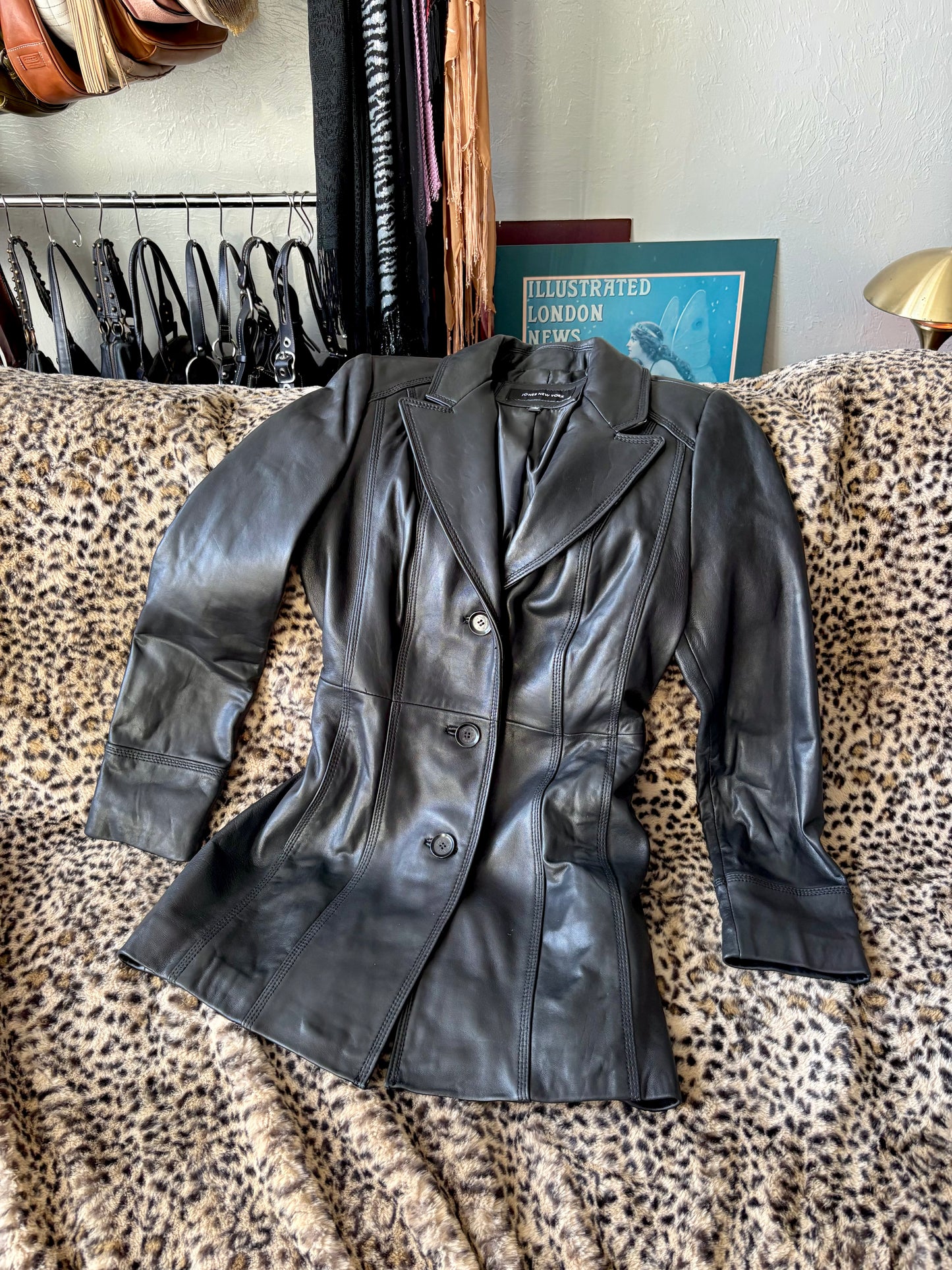 Jones NY 90’s Leather Jacket | Size M
