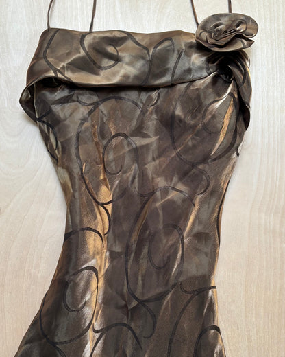 Yves Calin Vintage Gown & Scarf | Size M