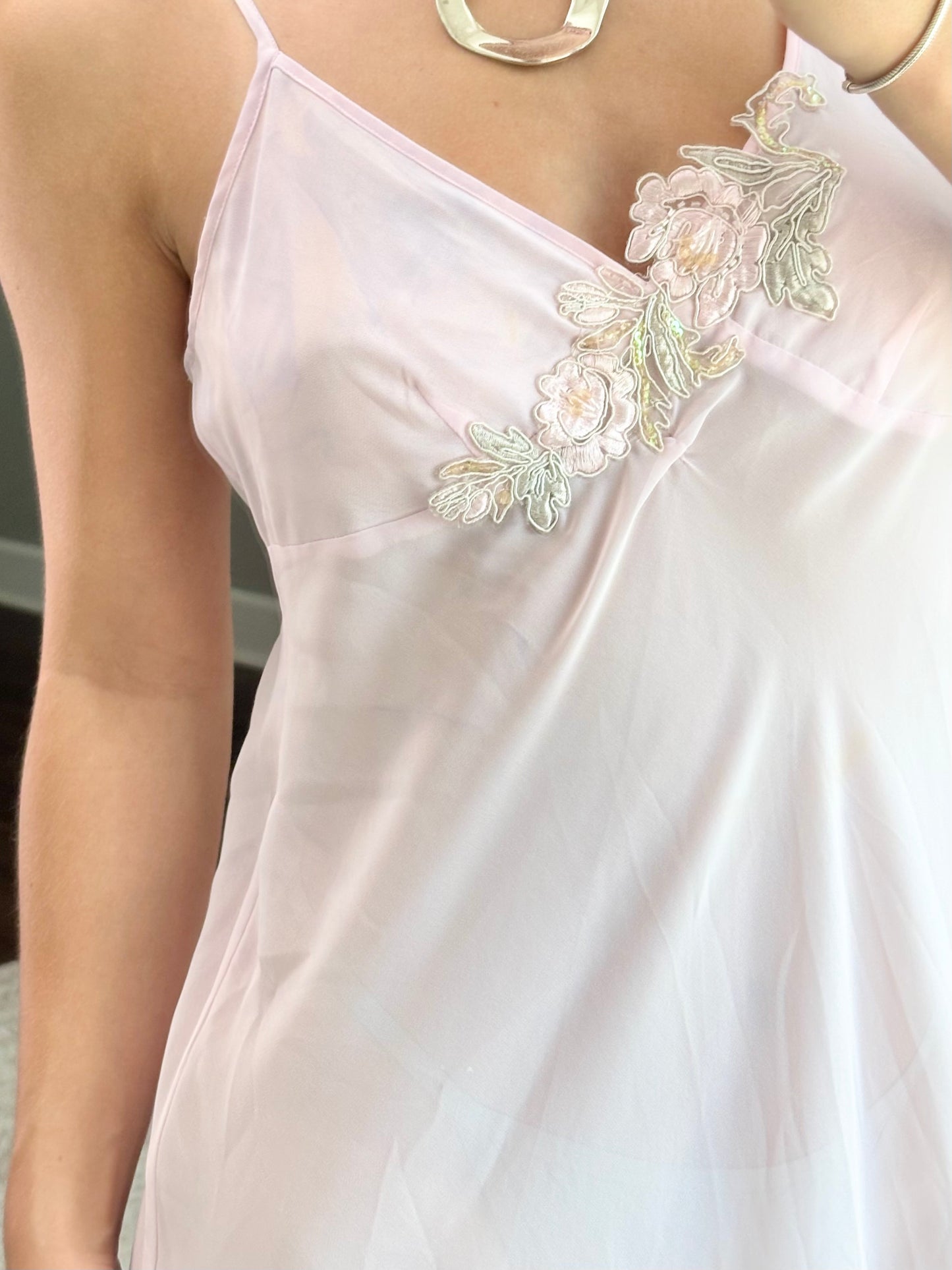 Delicates 00's Embellished Slip Dress | Size S