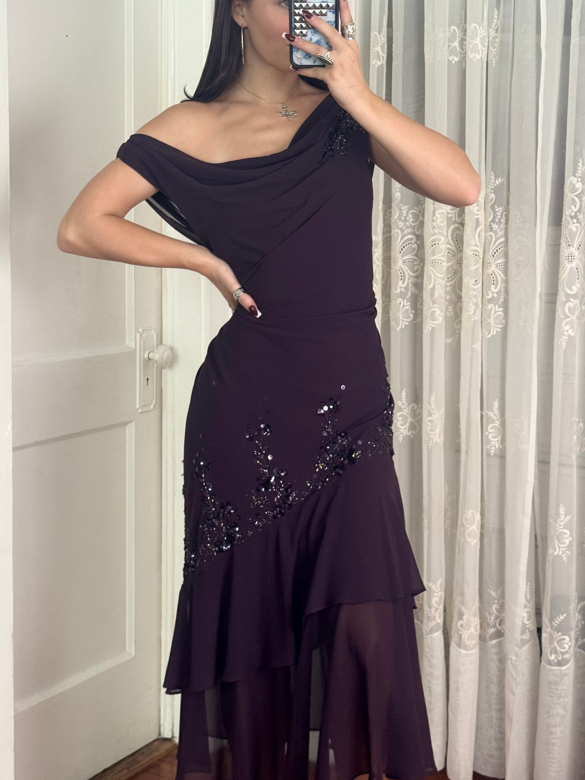 Y2K Beaded Dress | Size L