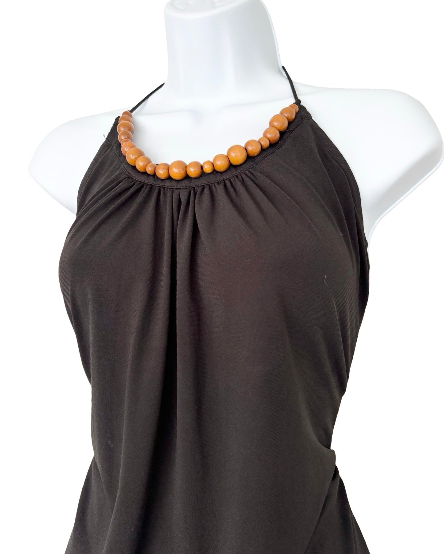 Spense 00's Beaded Halter Dress | Size 8
