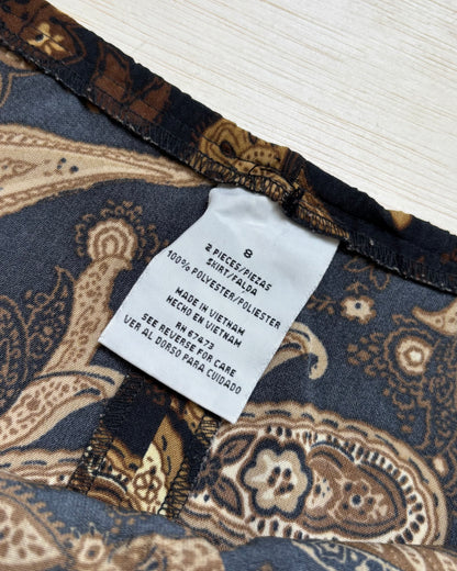 Brown Paisley Maxi | Size 32” waist
