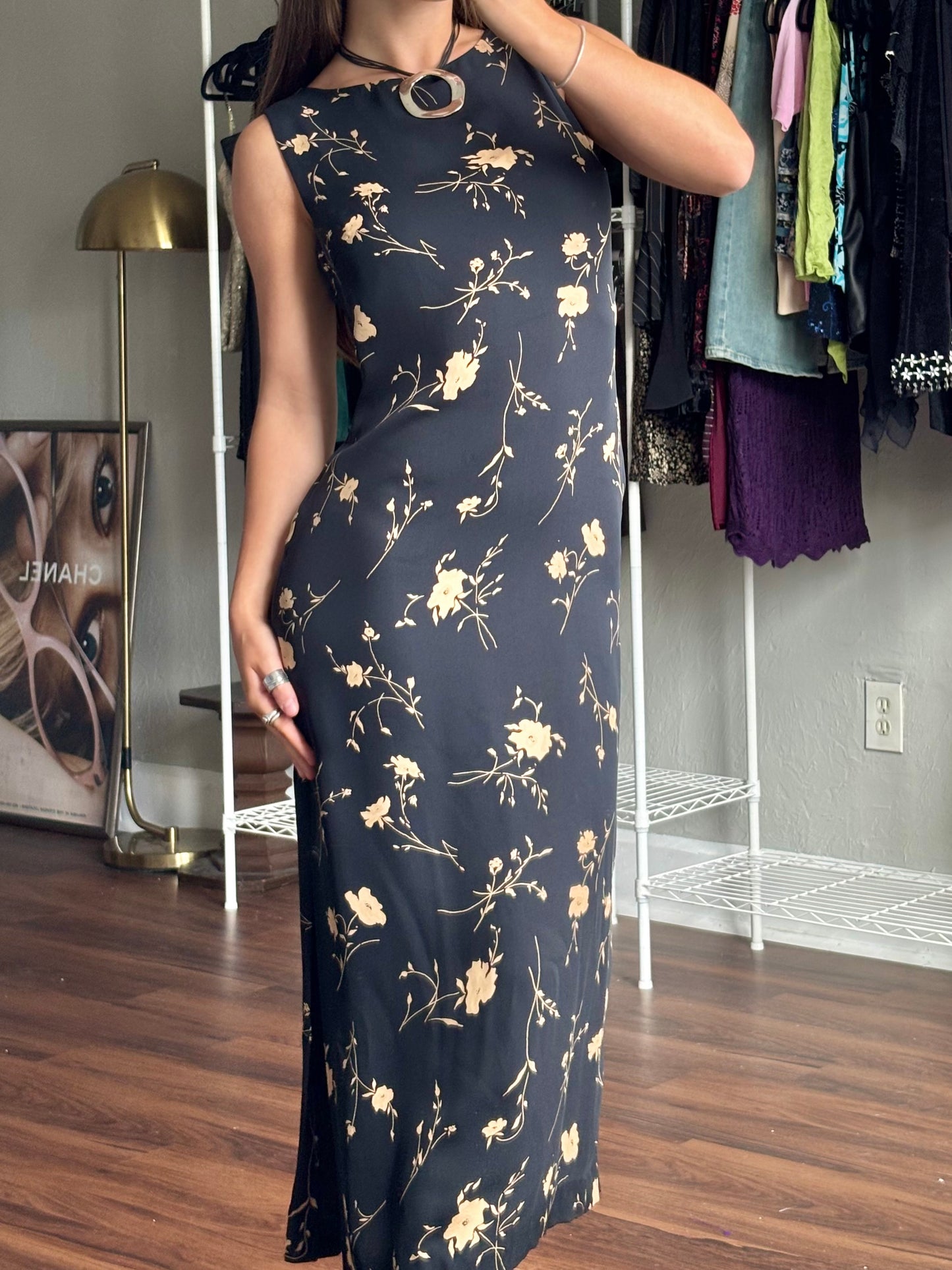 Petite Sophisticate 90's Printed Dress | Size 2
