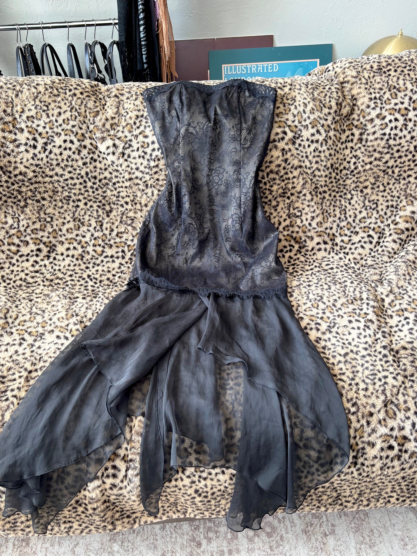 Jessica McClintock 90's Lace Dress | Size 2