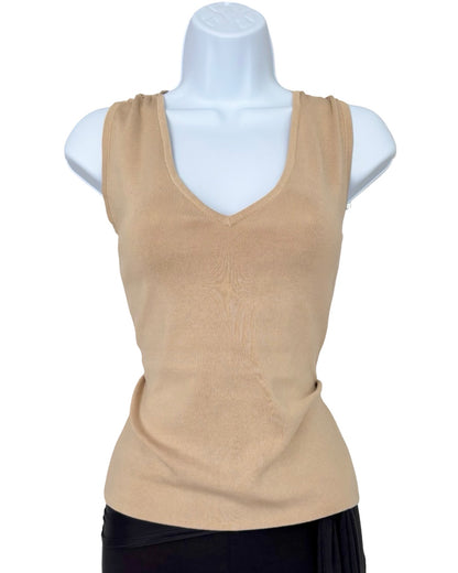 André Oliver 00's Beaded Silk Tank | Size L
