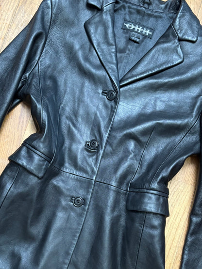 OHH 90’s Leather Trench | Size M