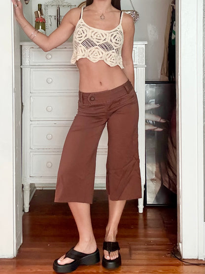 Wide Leg 00's Capri | Size XS