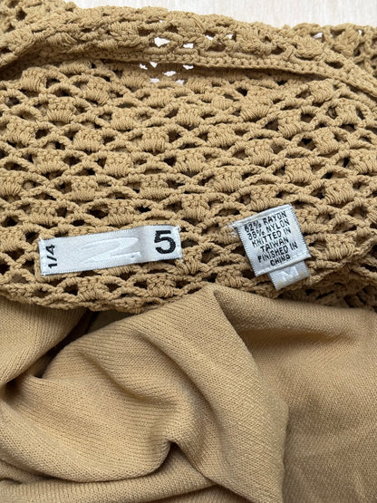 Tan 90’s Knit Top | Size M