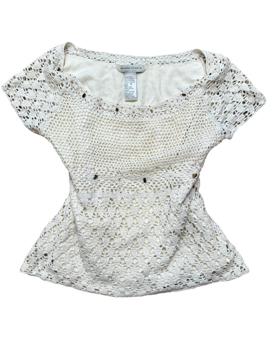 Melrose 00's Crochet Top | Size M